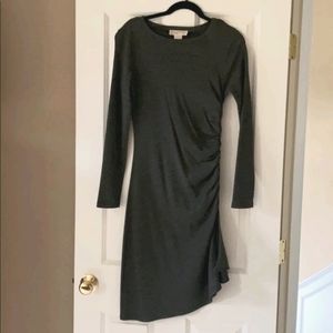Michael Kors Long sleeve midi dress with side zip